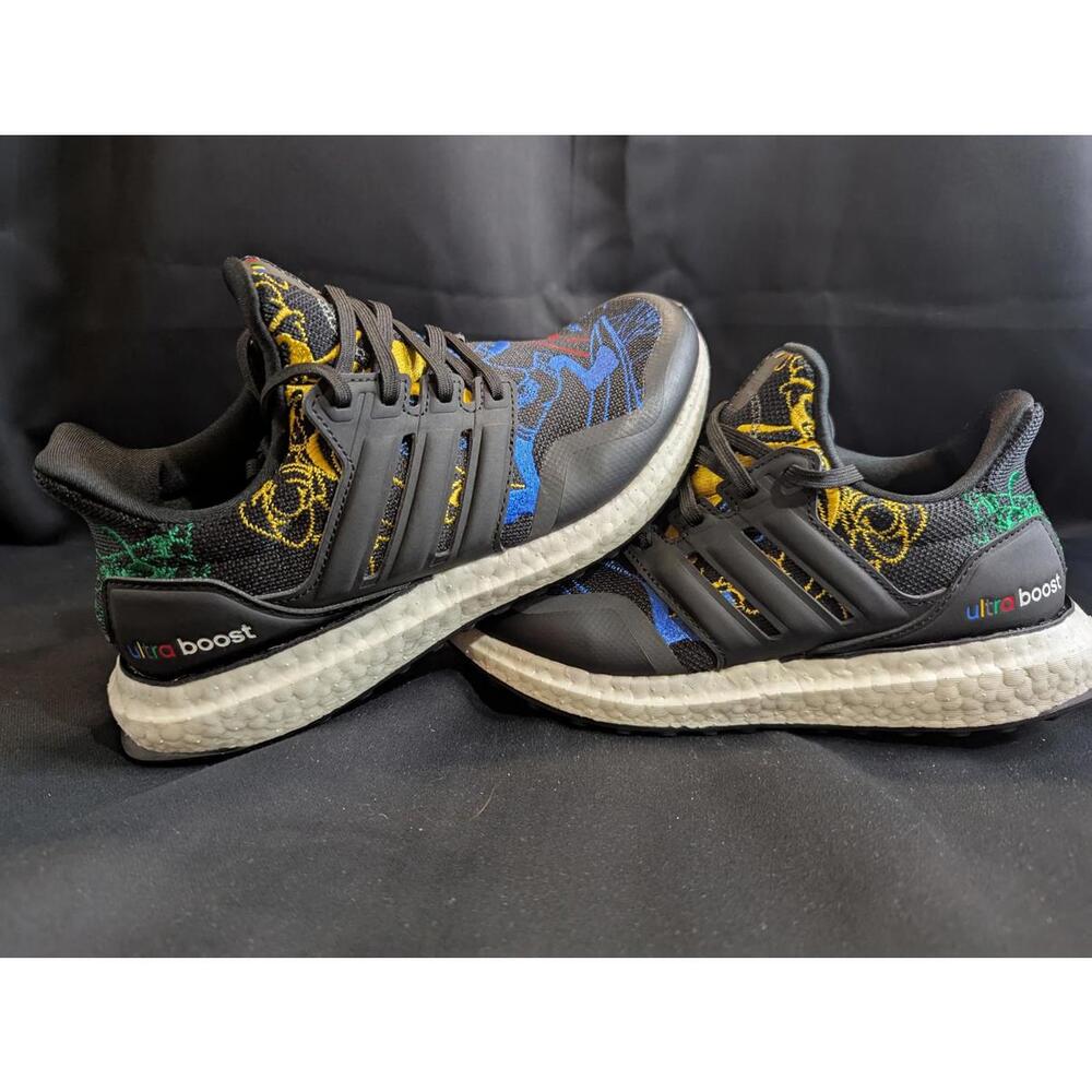 NEW Adidas UltraBoost "Disney Goofy" Black Multi-Color Youth 5.5 FW8944-018